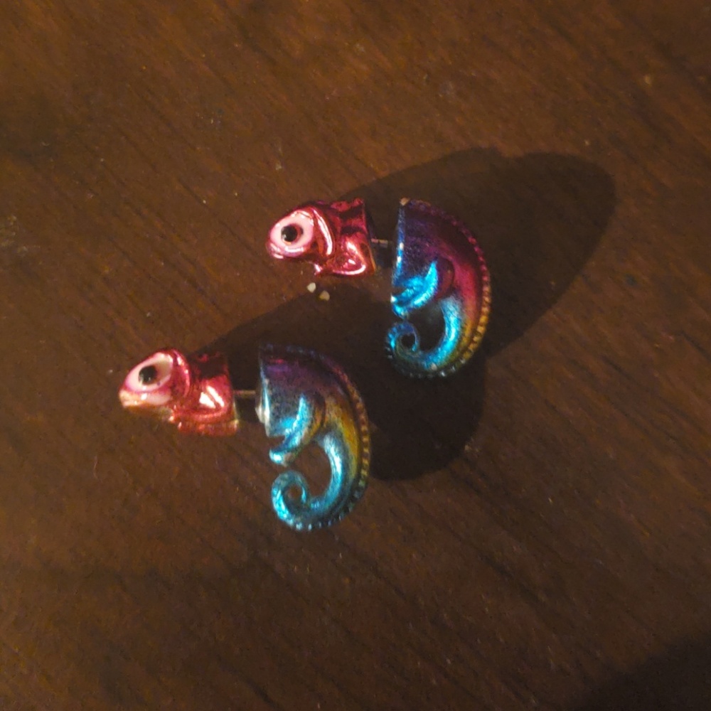 Chameleon earrings